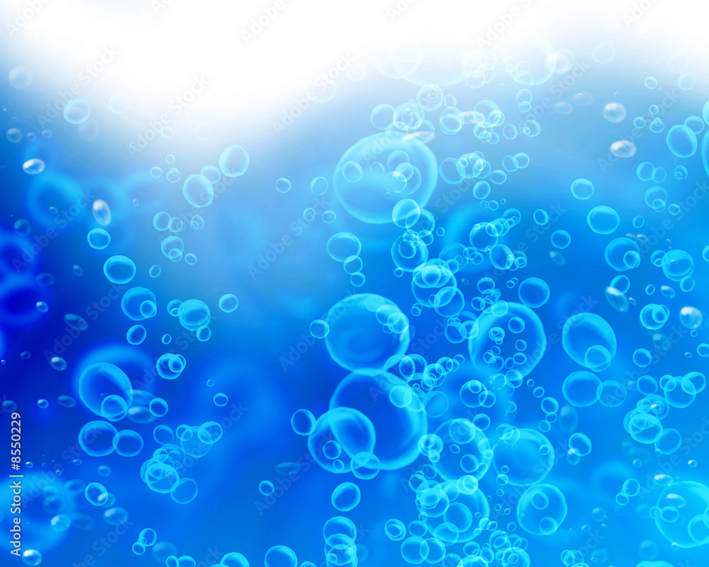 Air bubbles rising to the surface Air bubbles rising to the surface