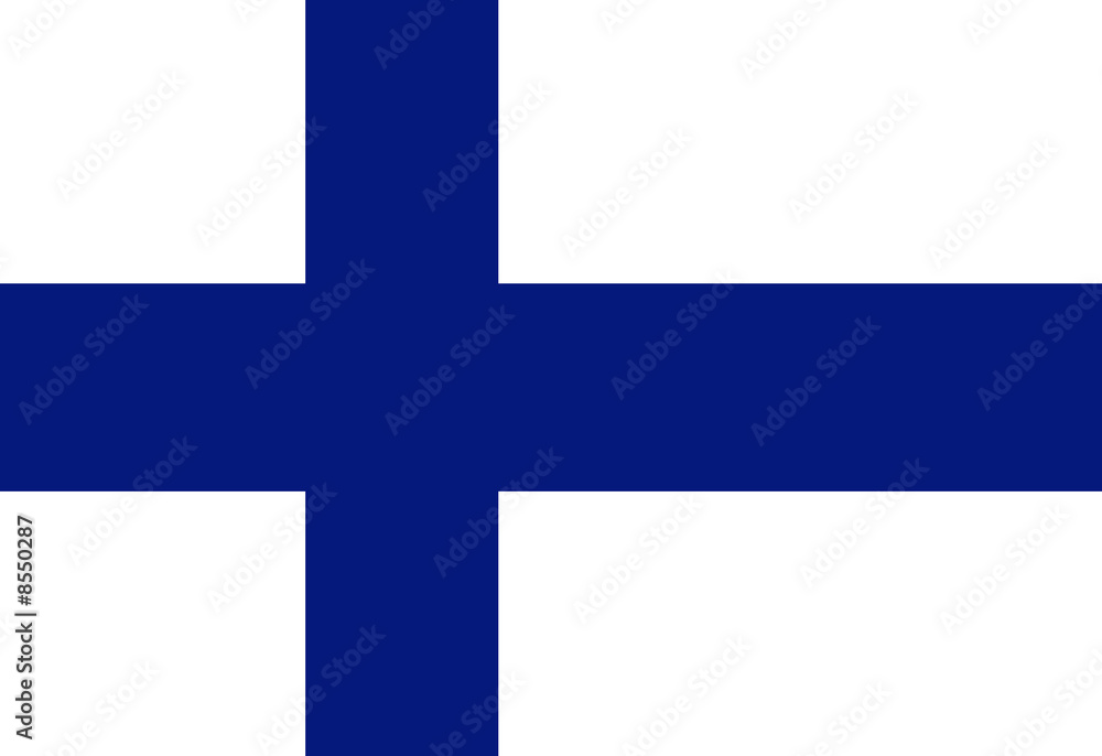 Naklejka premium Flag of finland