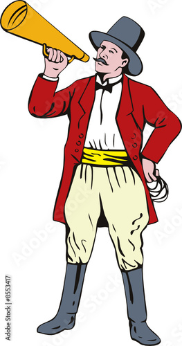Ring master with bullhorn