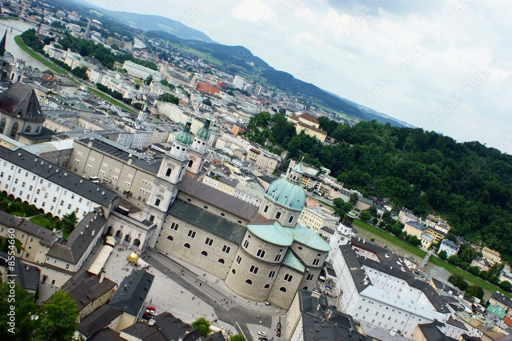 Naklejka premium Salzburg aus eigenwilliger Sicht