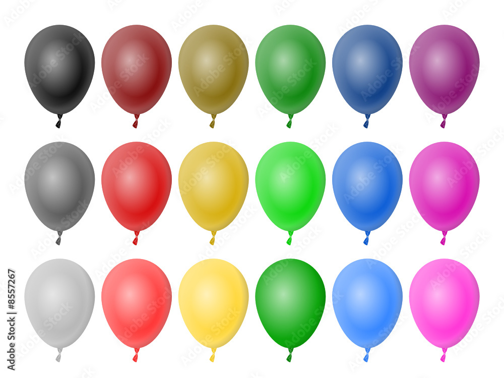 luftballons farbreihen