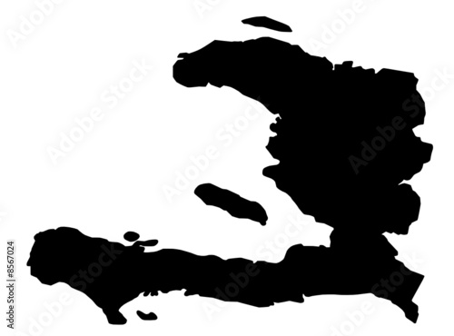 vector map of Haiti