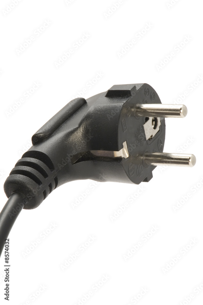 Power Cord Plug closeup Power Cord Plug closeup