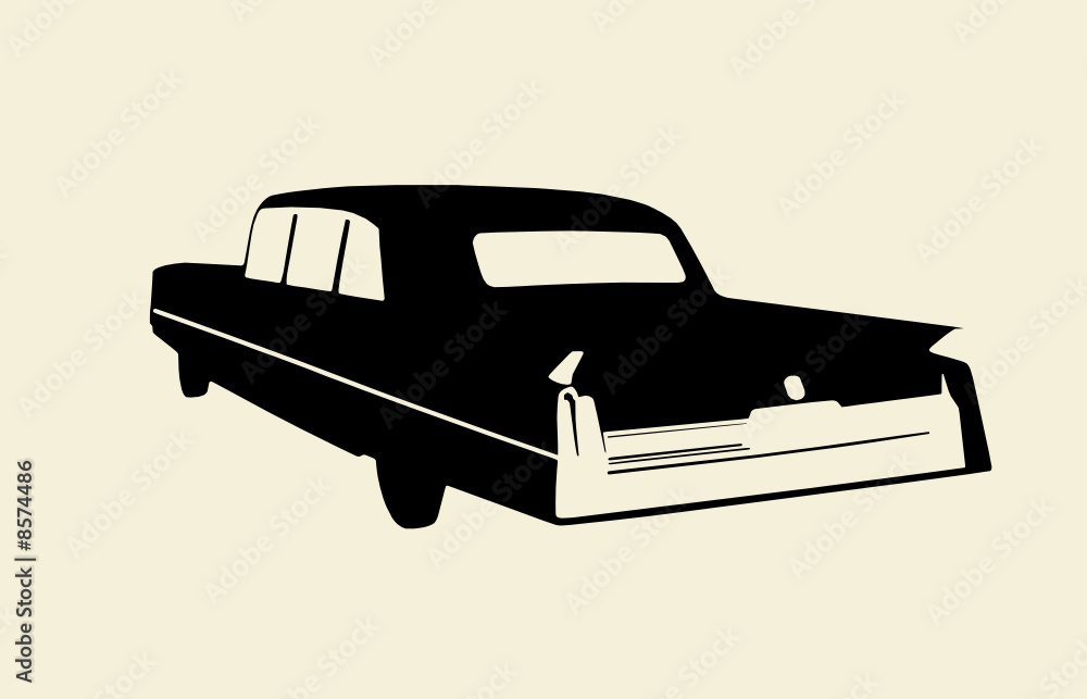 Oldtimer US Car Illustration