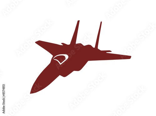 Red Plane Vector Graphic