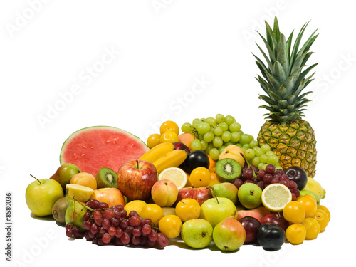 Fototapeta Naklejka Na Ścianę i Meble -  Fresh Fruits Isolated. Healthy Eating series