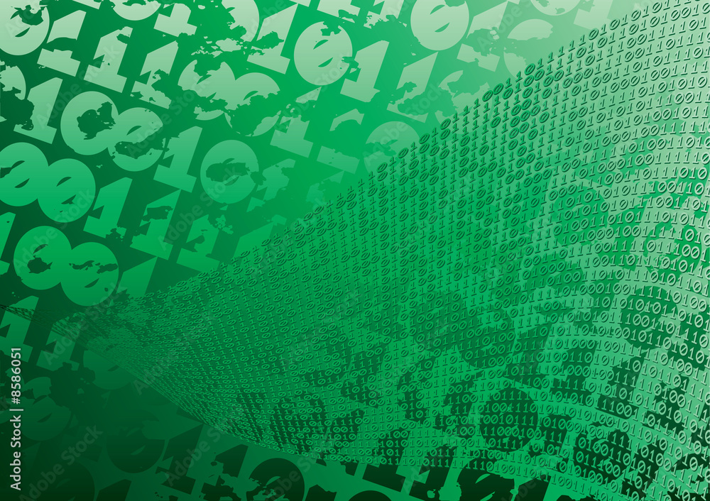 Abstract green background. Digits. Grunge. Abstract green background. Digits. Grunge.