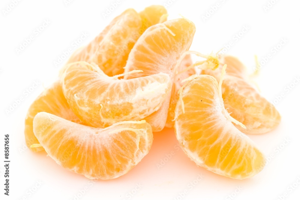 some tangerine segments some tangerine segments