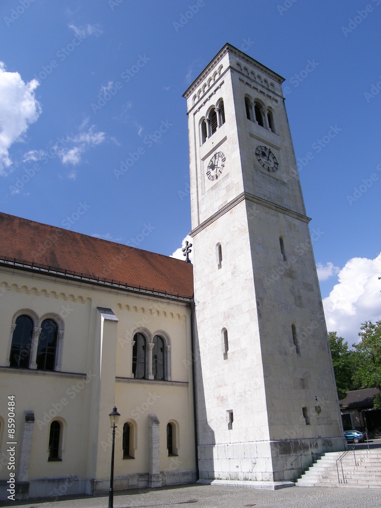 kirchturm in bad reichenhall