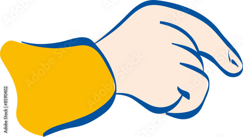 pointer avec la main