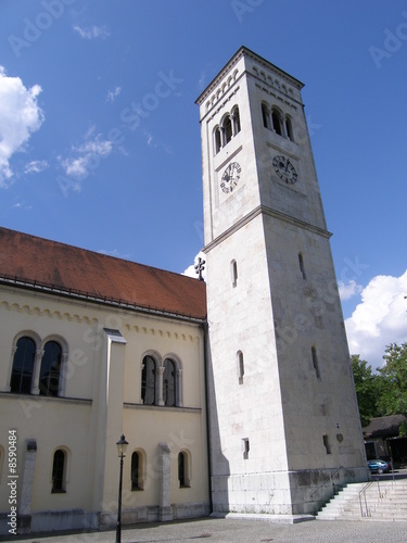 kirchturm in bad reichenhall photo