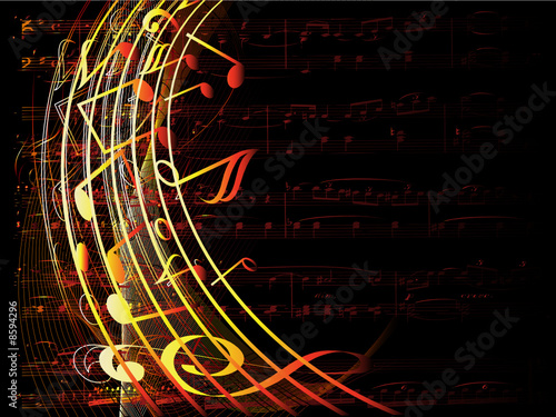 vector musical background