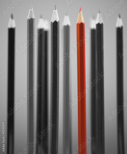 Buntstifte stehend Colour Key Rot
