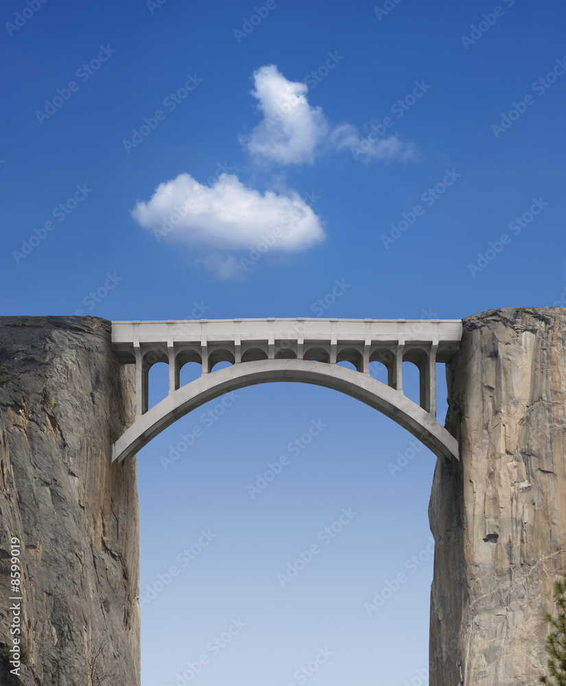 Bridge and Sky - obrazy, fototapety, plakaty 