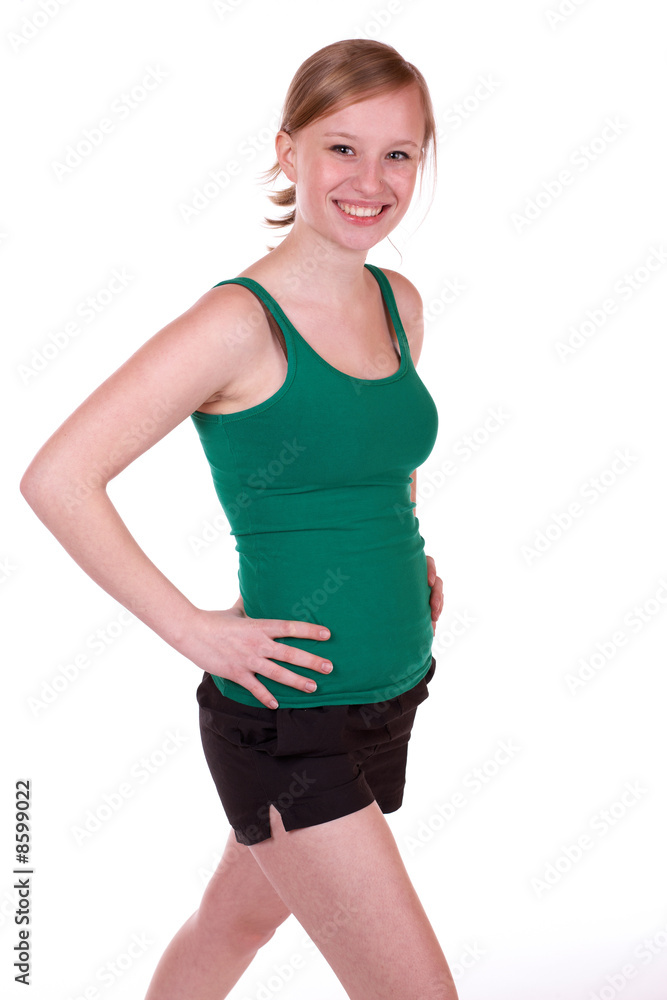 junge Frau beim Stretching junge Frau beim Stretching