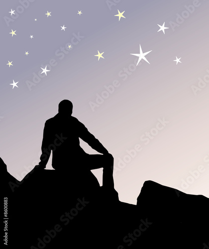 Young Man at Night