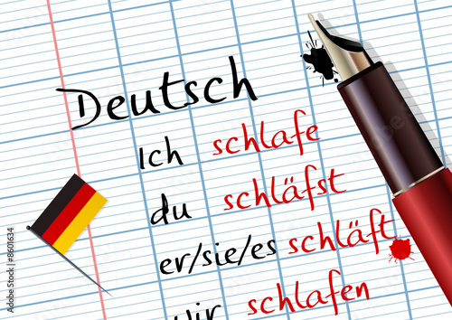 Cours d'allemand (conjugaison)