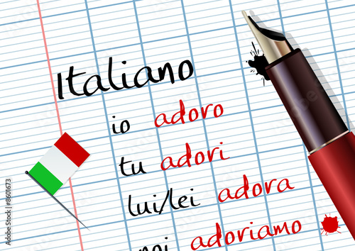 Cours d'italien (conjugaison)