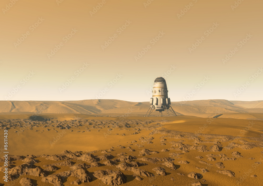 Naklejka premium mars lander