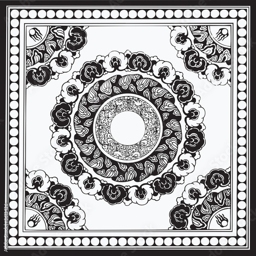 Traditional Floral Vector Design
