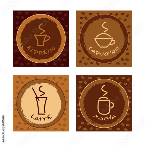 Collection ot decoration cards or tags