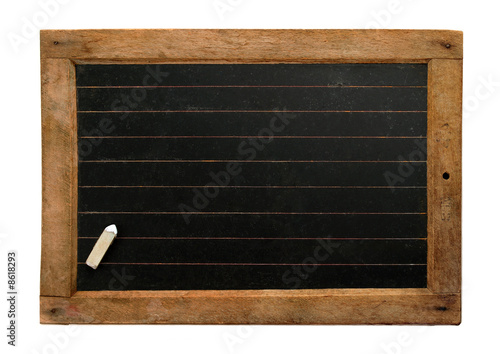 Old small school blackboard