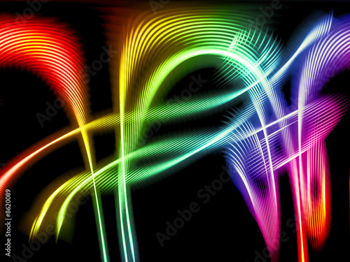 abstract rainbow waves