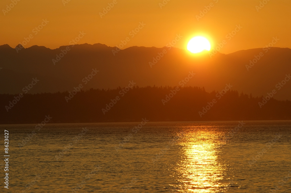 Sunset over Puget Sound