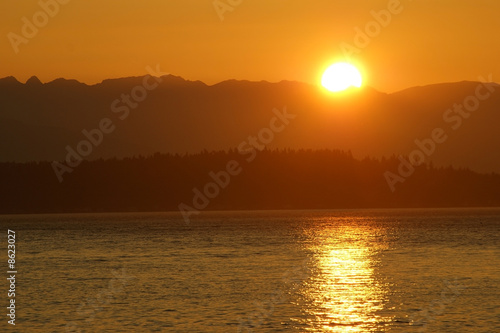 Sunset over Puget Sound © Joeyjojojo