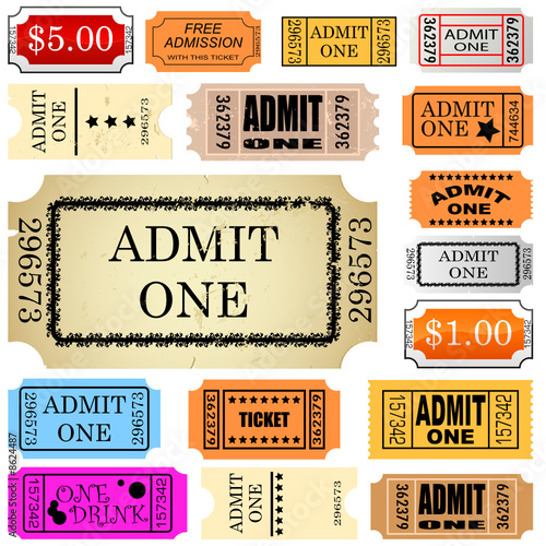 ticket admit one vector