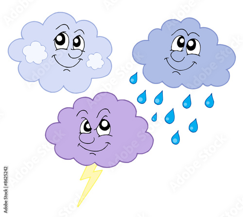 Various cute clouds