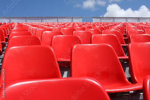 Bilde på lerret gradin siège tribune match concert spectateur dossier fauteuil p