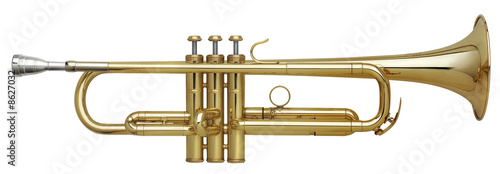 Canvas Print Brass Trumpet