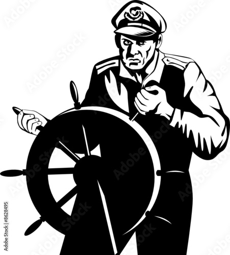 Captain at the helm