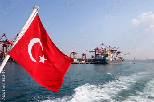 Canvas Print Turkish flag
