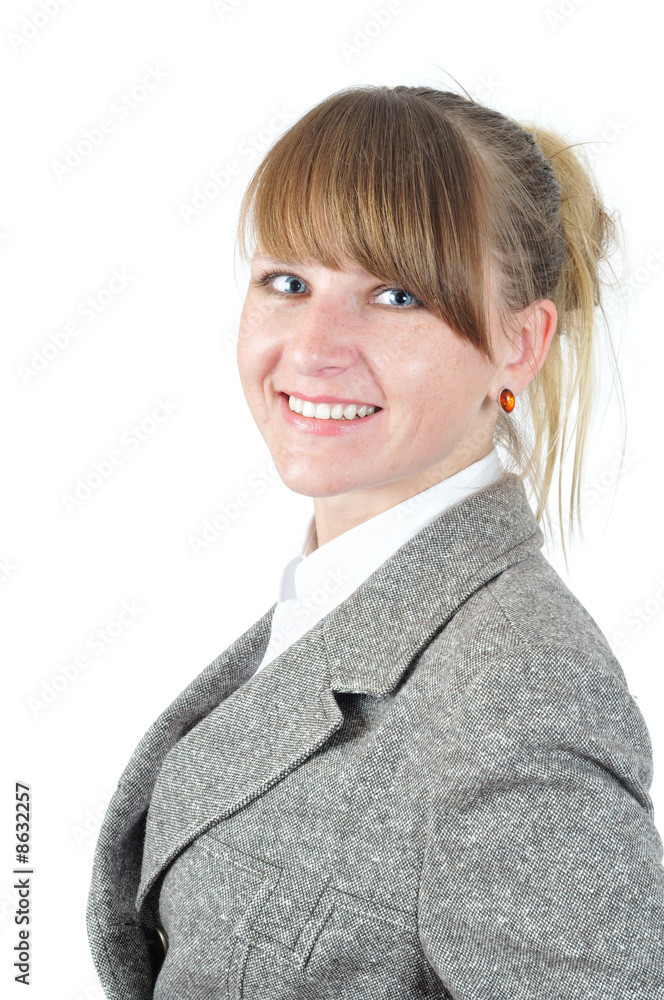portrait of the smiling businesswoman portrait of the smiling businesswoman