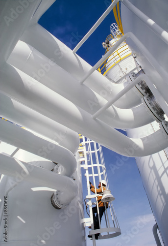 Industrial Worker at a Refinery