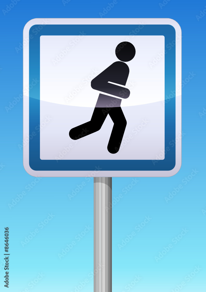 Panneau de signalisation aire de sports Panneau de signalisation aire de sports