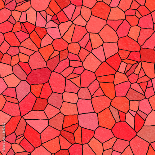 Seamless Red Stained Glass Texture
