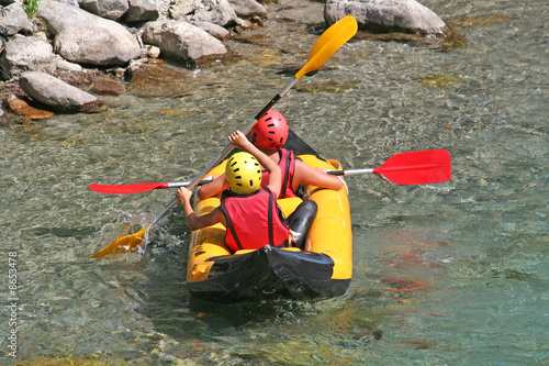 Jeune kayakistes photo