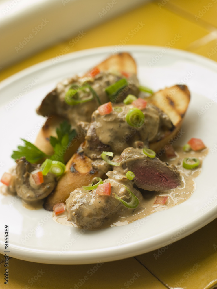 Sauteed Chicken Livers in a Sherry Sauce