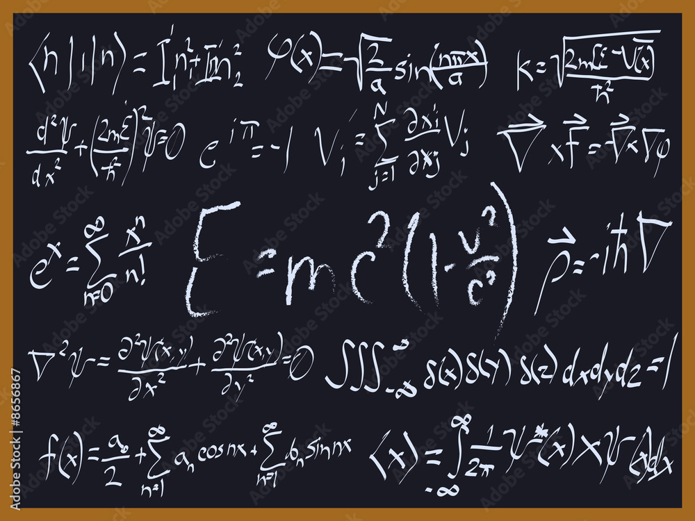 Mathematical Chalkboard Designs Mathematical Chalkboard Designs