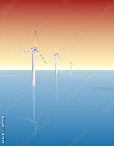 Eoliennes mer