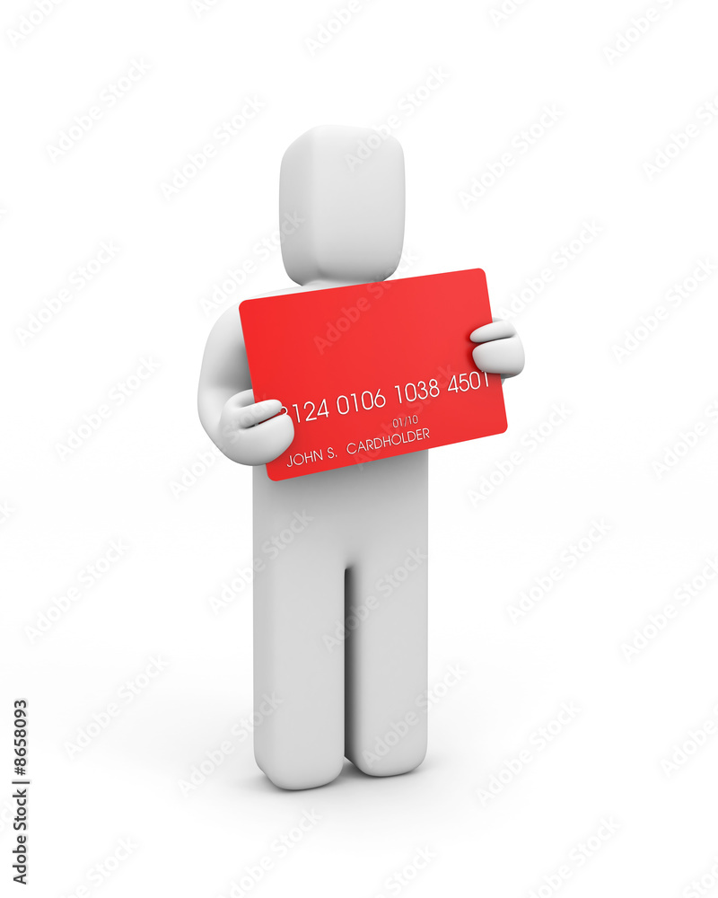Cardholder. Person hold credit card Cardholder. Person hold credit card