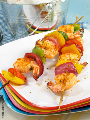 Zesty Shrimp Kebabs