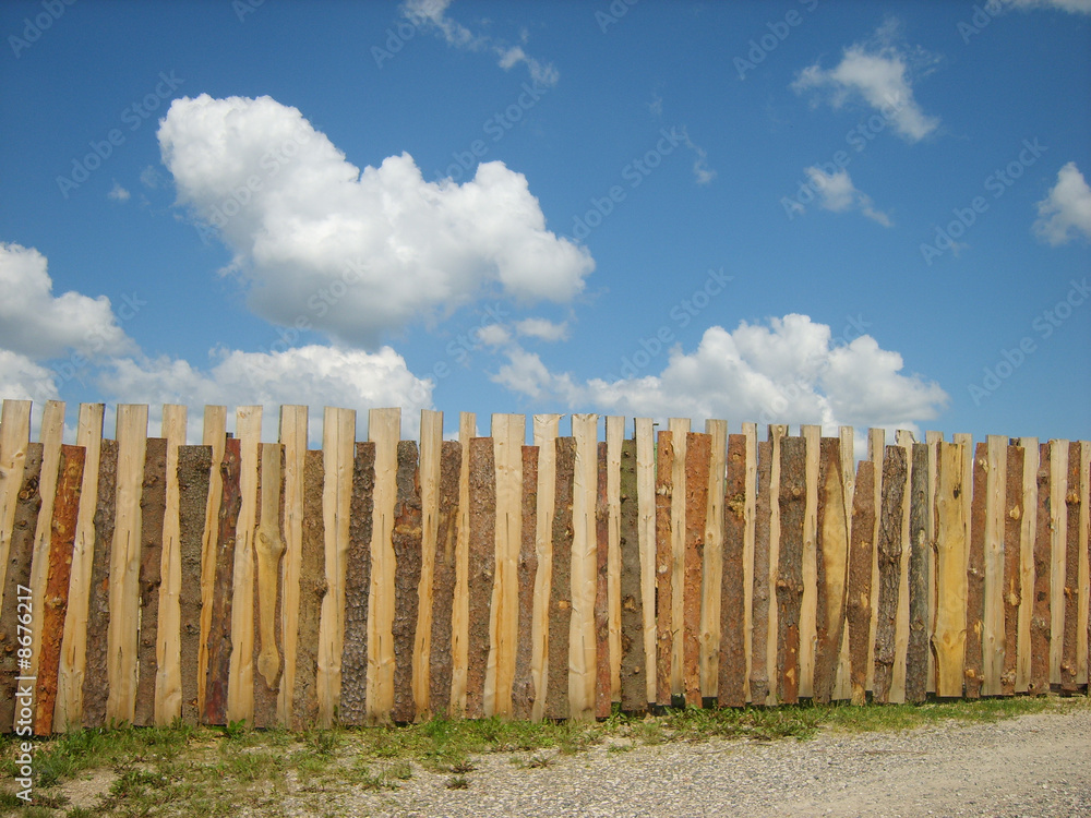 Fototapeta premium The wooden fence