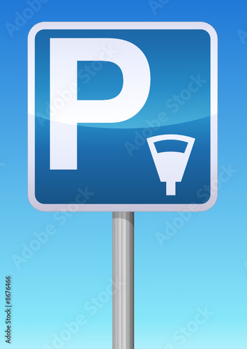Panneau parking payant