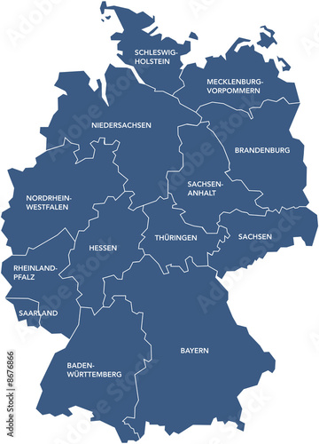 Deutschland Karte photo