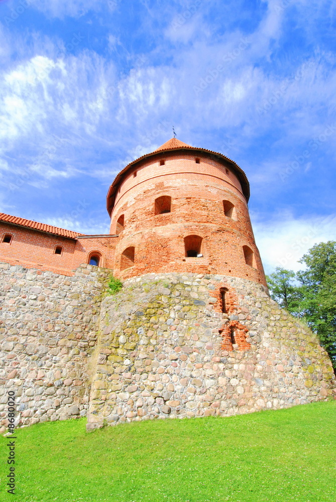 Trakai defensive castle in Lithuania, near Vilnius