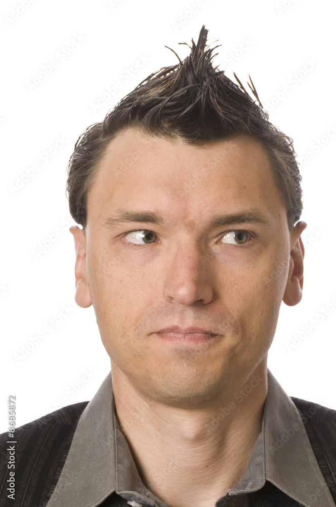 Manager, Business-Punk , Augen rollen Manager, Business-Punk , Augen rollen